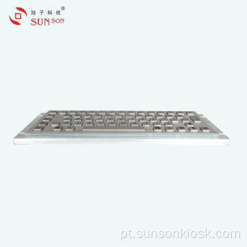 Teclado de metal reforçado com touch pad